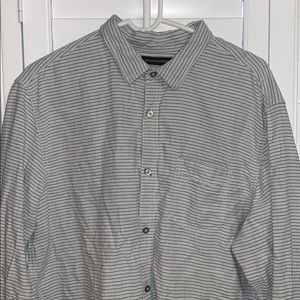 Banana Republic Long Sleeve Striped Dress Shirt